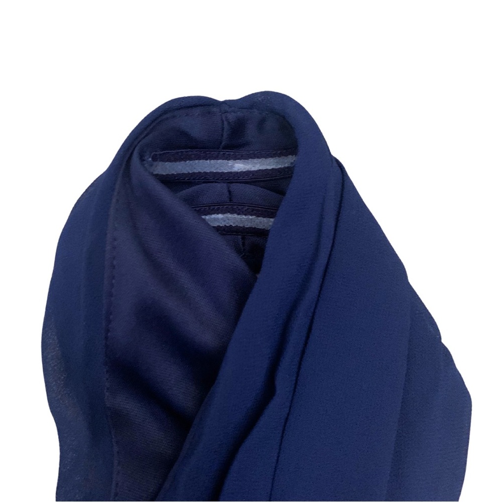 Lulu’s Navy Blue Sleeveless VNeck Long Formal Maxi Dress XS Chiffon Evening Gown - Picture 4 of 12